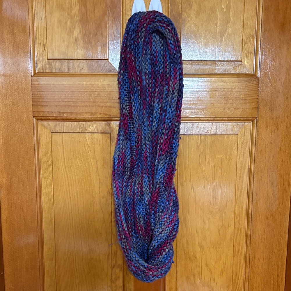 Multicolor Knit Infinity Scarf